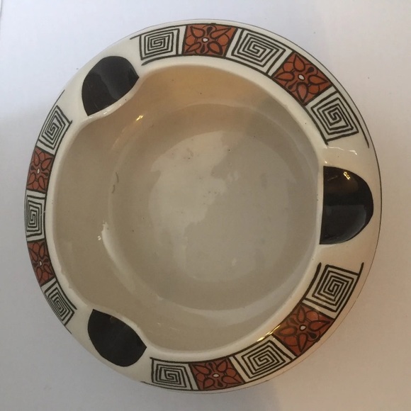 Greek Hydria Rodish Pottery Ashtray #193 Made In Greece - Picture 3 of 5